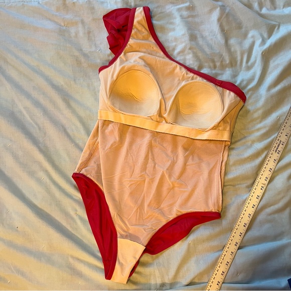 Swim Bundle! Kona Sol one shoulder full piece with Rachel Zoe Cover up!! Sz 16 - Picture 14 of 16